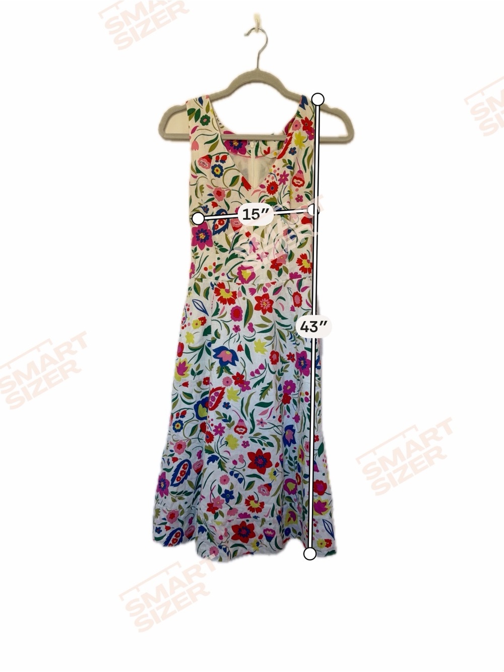 Boden Bold Multicolor Floral Fit and Flare Summer Wedding Feminine Dress Size 6 - Picture 3 of 8